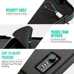 Tactical Accessory Safe Car Mount with Combination Lock