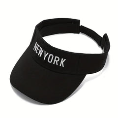 YORK Embroidered Summer Visor Hat Outdoor Sunshade Couple Sports Sun Hats