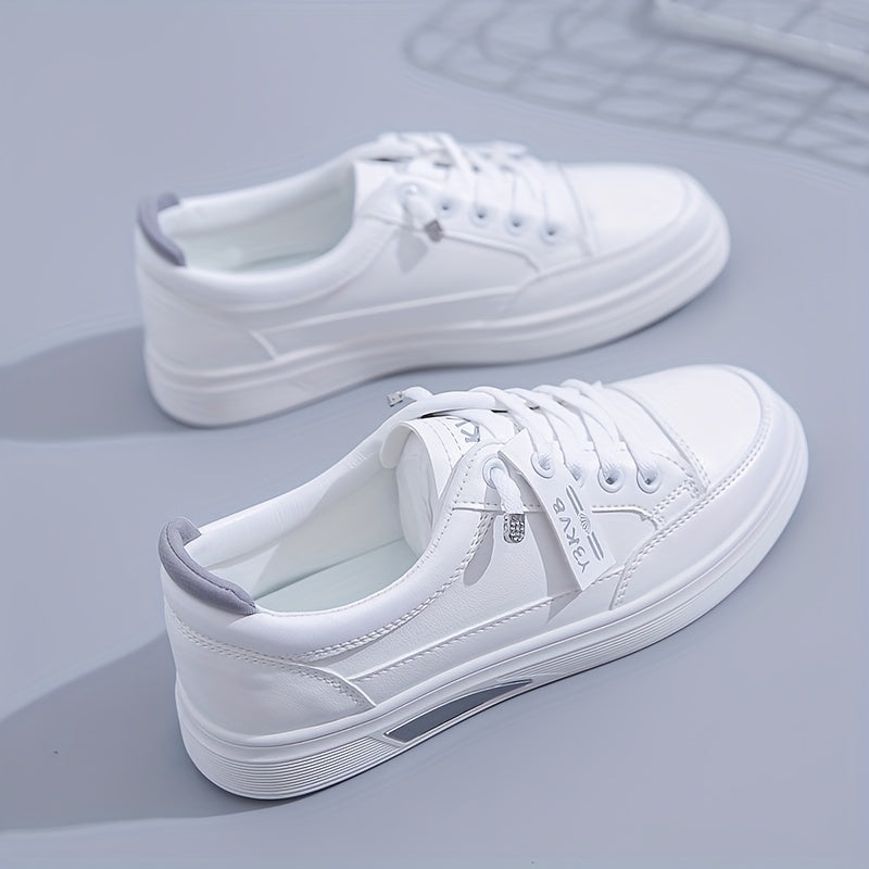 Women's Lace Up Flat Skate Shoes Low Top Sneakers