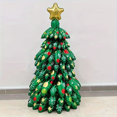 9pcs Inflatable Christmas Tree Foil Balloons for Party Decoration