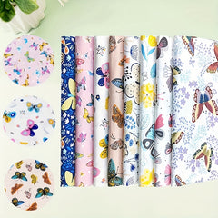 8pcs Cotton Precut Quilting Fabric Squares DIY Sewing Scrapbooking