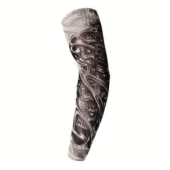 Men's Skull Tattoo Arm Sleeves Nylon Sun Protection