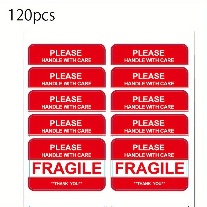 120pcs Crushable Stickers with Nursing Handle for Moving Glass