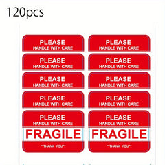 120pcs Crushable Stickers with Nursing Handle for Moving Glass