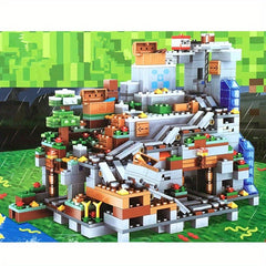 4 in 1 Mine Block Set - Build Your Own Scenes & Perfect Gift