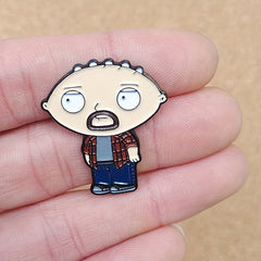 Anime Baby Guy Cartoon Brooch Pins - Creative Touch for Outfits & Special Gift