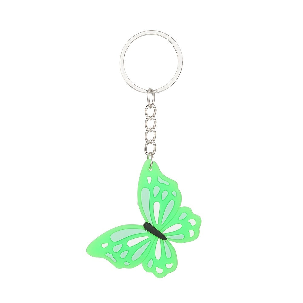 12pcs Butterfly Insect Keychain Bag Ornaments Pack