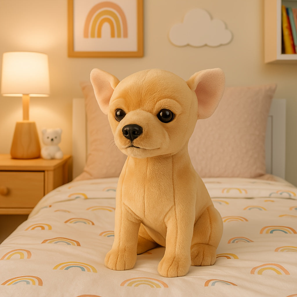 Brown Chihuahua Plush Toy: Perfect Home Decor for Kids Birthdays & Christmas
