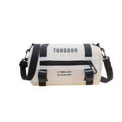 Casual Cylindrical Bag For Boys Outdoor Camping Hiking Travel Crossbody Bag