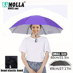 Portable UV Protection Umbrella Hat for Outdoor Fishing