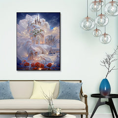 Fairy Tale Castle Canvas Painting for Home Wall Decoration