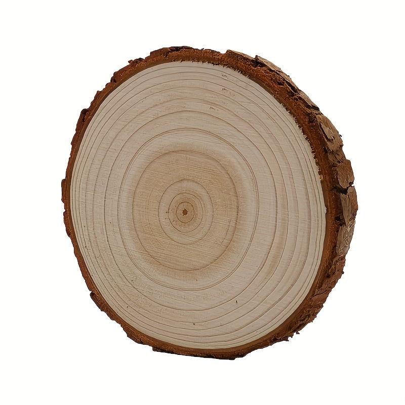 5pcs Wood Slices Craft Kit Circles Christmas Ornaments Wedding DIY Crafts