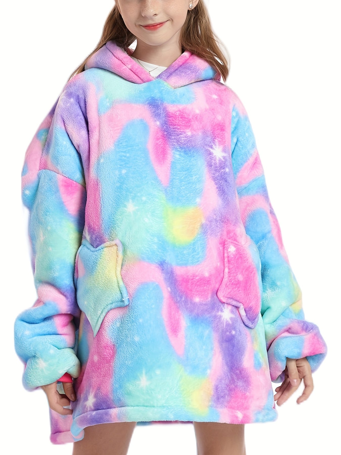 Family Matching Hooded Flannel Robes for Kids & Adults
