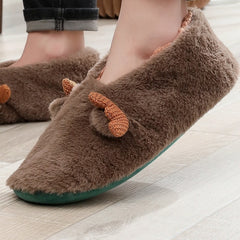 Men's Cartoon Plush Indoor Slippers Christmas