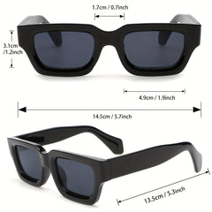 Men's Small Square Thick Edge Sunglasses UV Protection