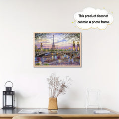 1000pcs Mini Jigsaw Puzzle with Bridge and Wildflower