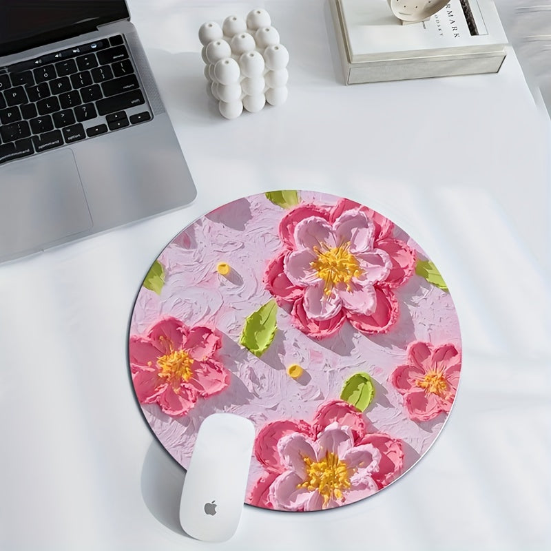 Flower Round Women's Mouse Pad