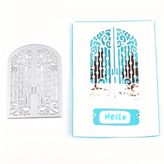 DIY Door Window Metal Cutting Dies Stencil Scrapbooking Decorative Craft