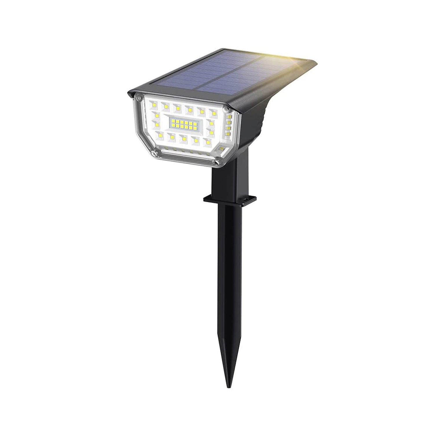 4pcs Solar Lawn Lights Outdoor Waterproof Spotlights 67 LED RGB Floor Lights