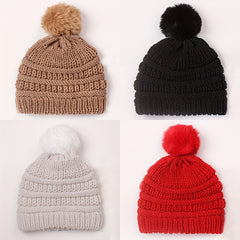 Newborn Infant Pom Knit Beanie Hat 0-2 Year