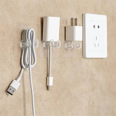 10Pcs Self Adhesive Power Cord Hooks for Wall