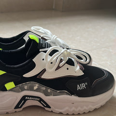 Men's Chunky Lace-up Sneakers Shock Absorbing Athletic Dad Shoes