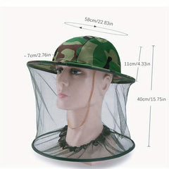 Anti-Mosquito Bucket Hat with Mesh Face and Neck Shield