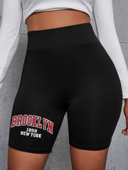 High Waist Yoga Shorts Stretchy Skinny Shorts