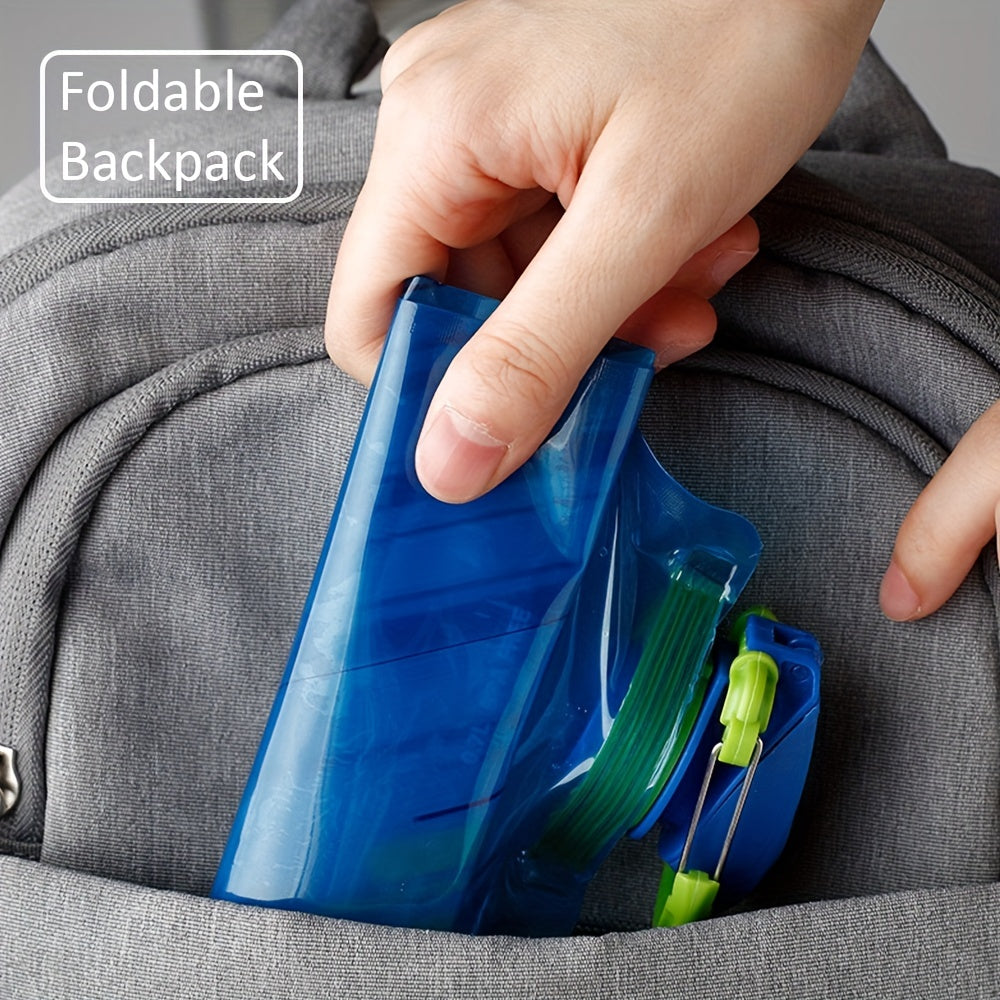 700ML Sports Folding Water Bag Portable Plastic Bottle