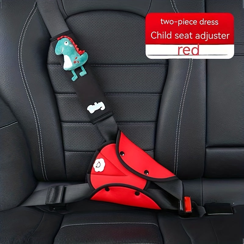 Car Seat Belt Fixer for Kids Anti Neck Shoulder Protector Set