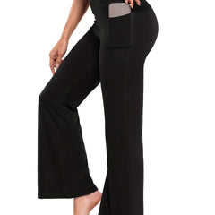 Bootcut Yoga Pants with Pockets High Waist Workout Leggings