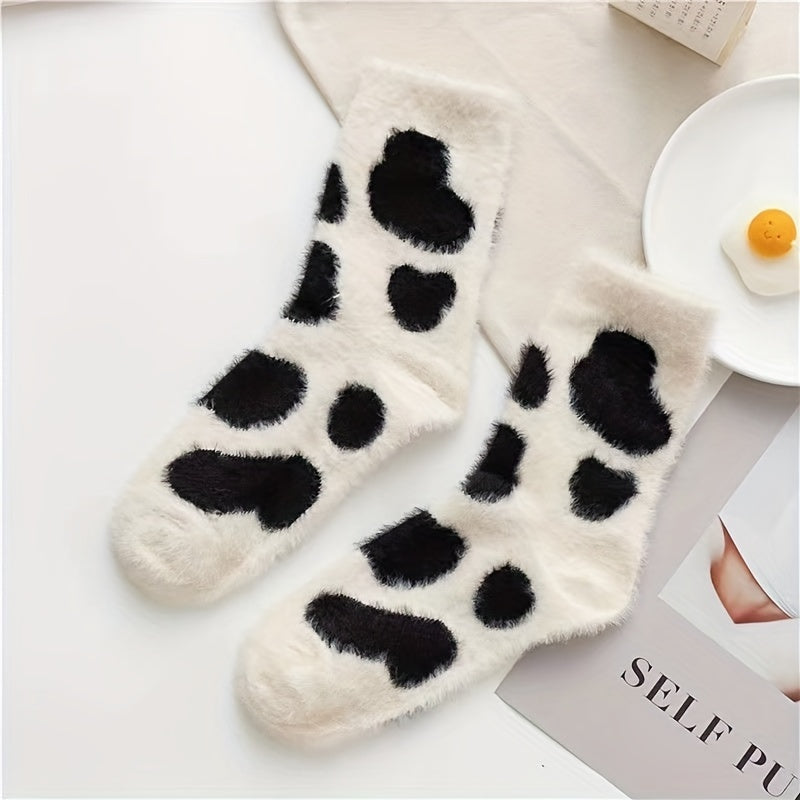 Teen's Non-slip Winter Thermal Plush Sleep Socks