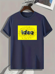 Men's Pattern Print Sports T-shirt - Comfy Graphic Tee
