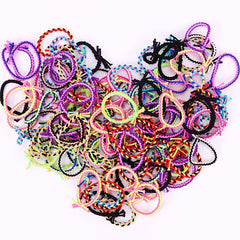 50pcs Colorful Handwoven Hair Rope Hair Tie Girls Hair Accessories