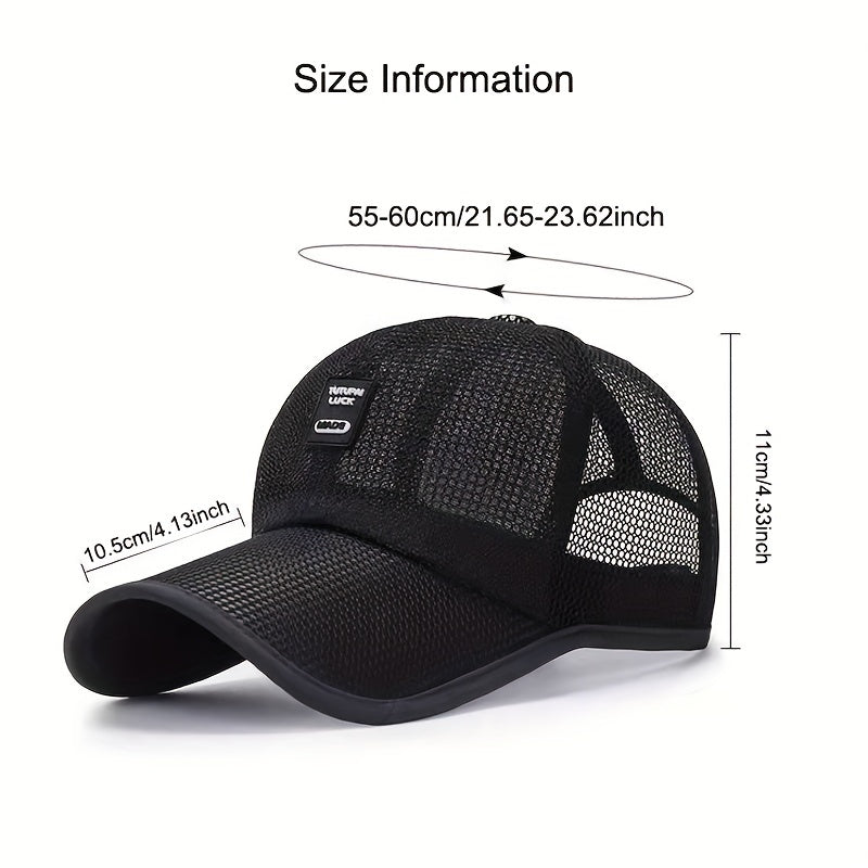 Breathable Mesh Baseball Cap For Men