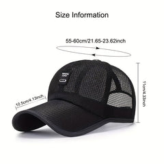 Breathable Mesh Baseball Cap For Men