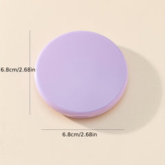 Purple Folding Compact Mirror Double Side Cosmetic Touch up Makeup Vanity Mirror