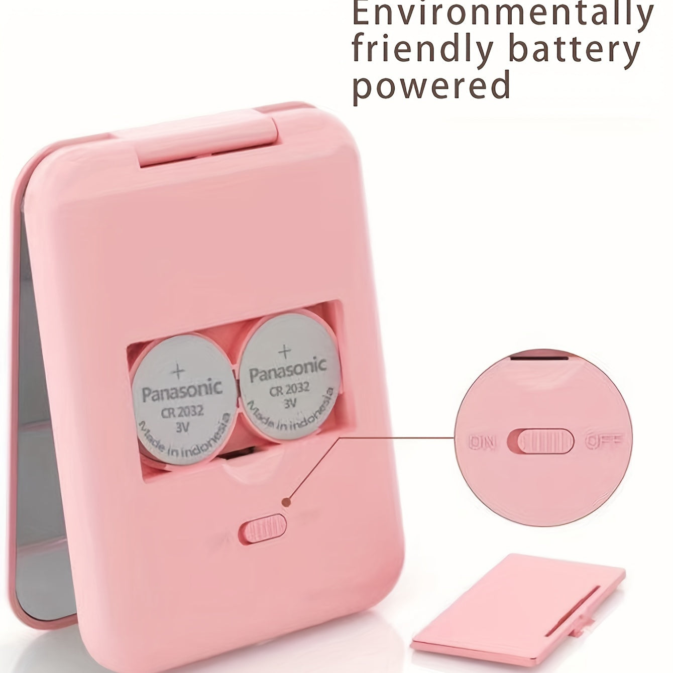 LED Lighted Makeup Mirror Compact Travel Portable Folding Hand Mirror