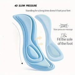 4D Memory Foam Orthotic Insole Cushion for Man Women