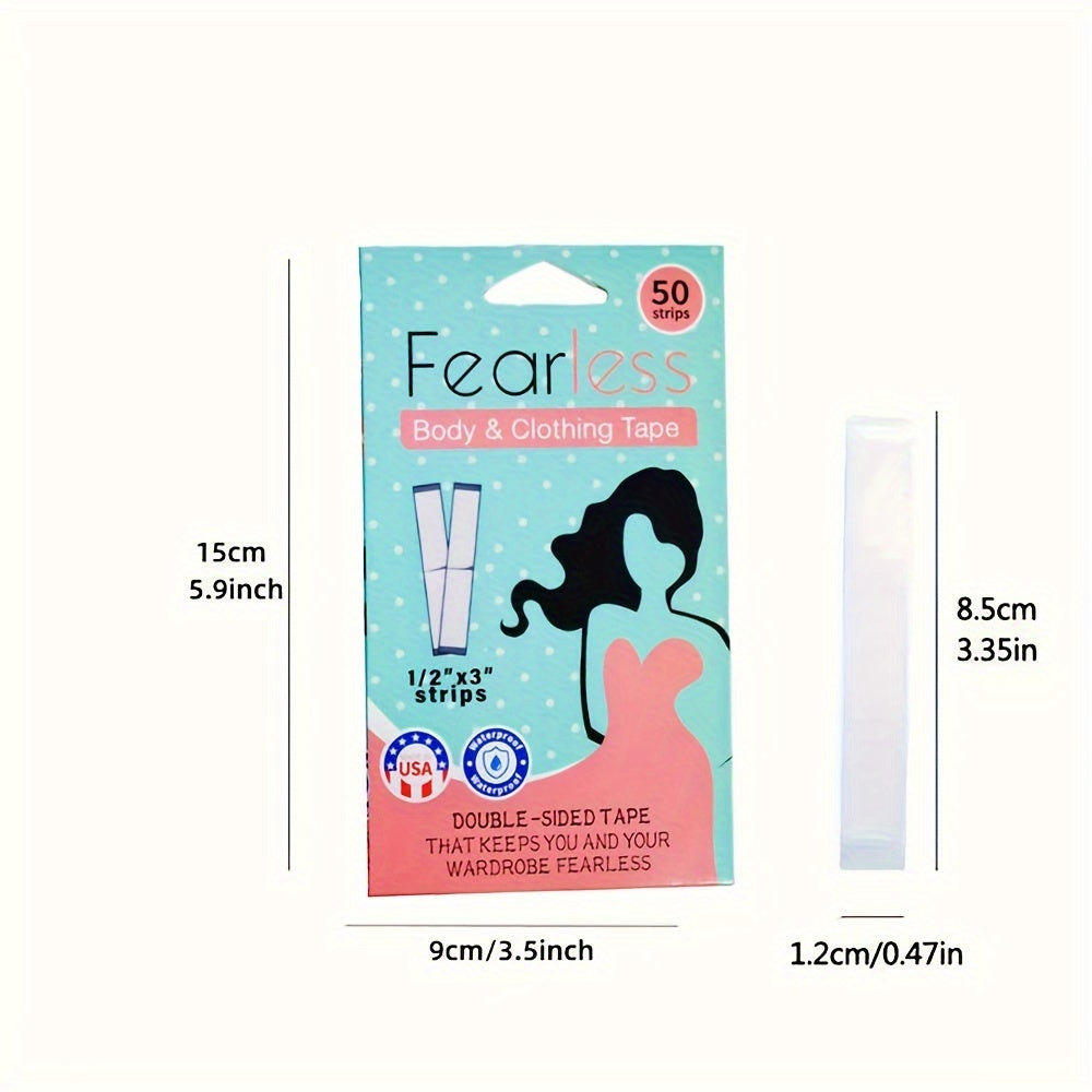 50pcs Double Sided Adhesive Clothes Sticker Anti naked Invisible Cloth Patches