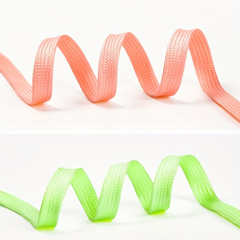 Luminous Reflective 8mm Polyester Shoelaces For Sneakers Canvas Shoes