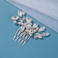 Crystal Bride Wedding Hair Comb with Rhinestone Accents