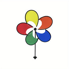 Colorful Rainbow Outdoor Windmill Spinner for Garden Yard