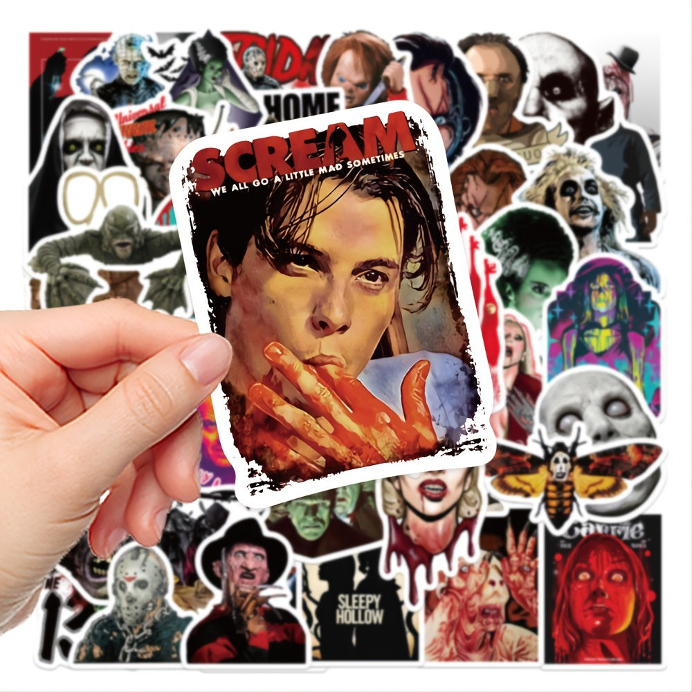 50pcs Horror Movie Combo Series Waterproof Sticker Diy Toy