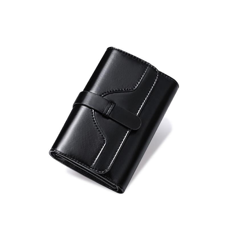 Vintage Trifold Wallet Clutch Portable Coin Purse Clutch