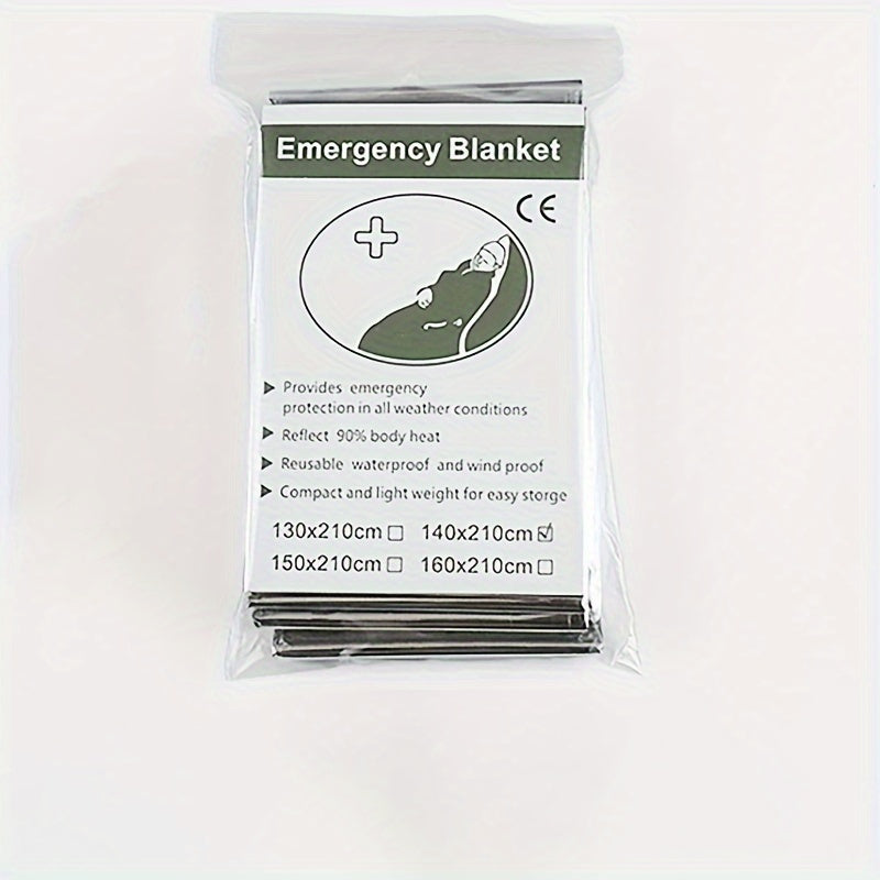 5pcs First Aid Blanket Portable Field Rescue Cold-proof Insulation Blanket