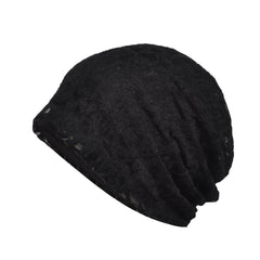 Soft Mesh Beanie Hat Breathable Stretch Skull Cap for Women