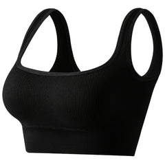 Seamless Wireless Sports Bra Comfy Running Workout Tank Bra