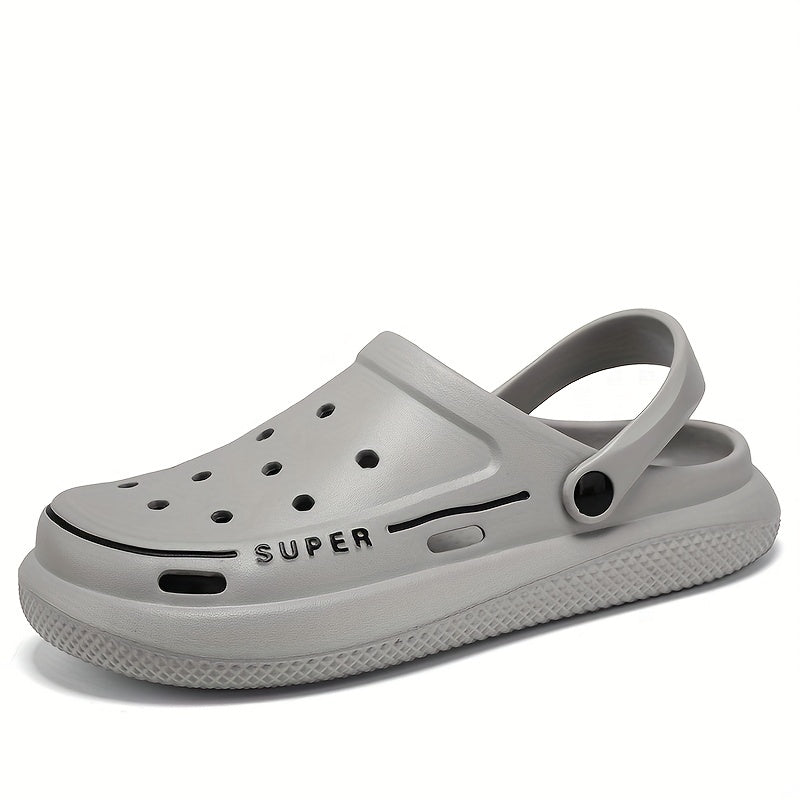 Men's Platform Clogs Hollow Out Garden Sandals