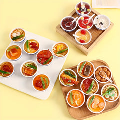 Mini Chinese Porcelain Bowls Vegetable Ornaments